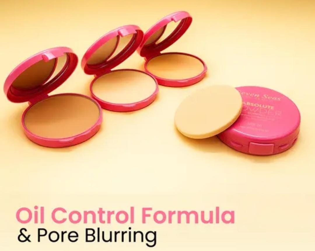 Seven Seas Absolute Compact Powder | Shade 02 | Perfect Coverage | Weightless Texture | Blends Effortlessly | For Women - Image 4