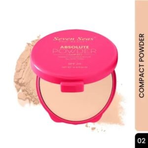 Seven Seas Absolute Compact Powder | Shade 02 | Perfect Coverage | Weightless Texture | Blends Effortlessly | For Women
