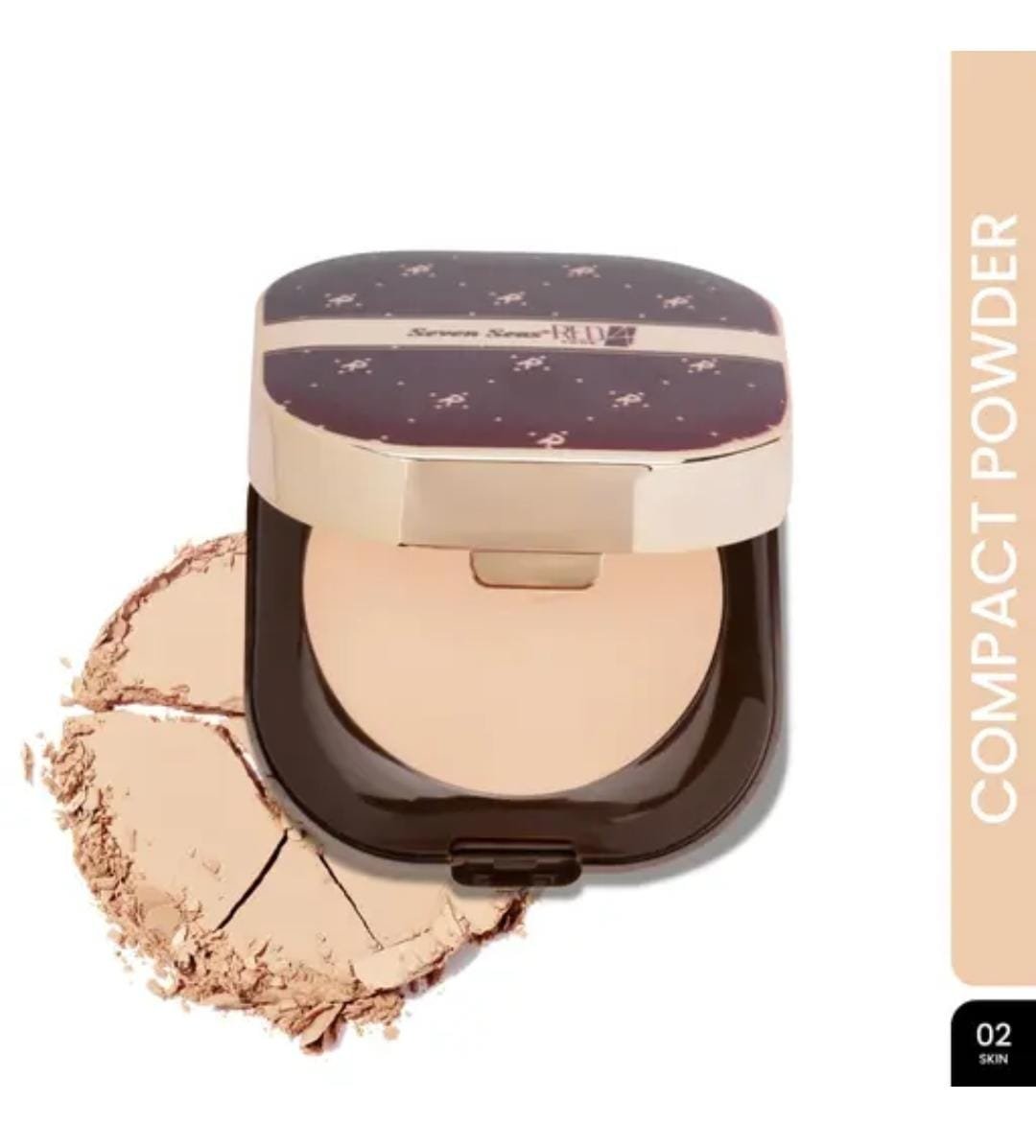 Red4 Stay Weightless Compact Powder | Shade 02 | Oil-Free | Perfect Coverage | For Women