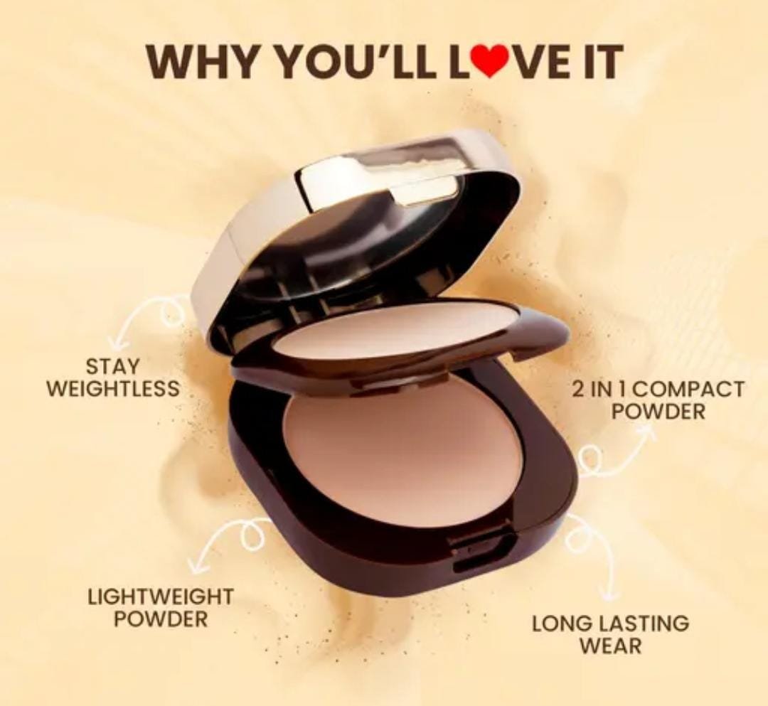 Red4 Stay Weightless Compact Powder | Shade 01 | Oil-Free | Perfect Coverage | For Women - Image 2