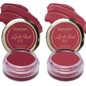Seven Seas Lips & Cheeks Tint | Mandy & Hippie Pink | Enriched with Vitamin C | For Lips, Cheeks & Eyes | 8g | Pack of 2