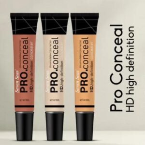 Seven Seas Pro. Conceal HD Concealer | Shades: Skin, Tawny & Sun Beige | Full Coverage | Oil Control | Long-Lasting | 15ml Each | Pack of 3