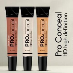 Seven Seas Pro. Conceal HD Concealer | Shades: Natural, Tawny & Sun Beige | Full Coverage | Oil Control | Long-Lasting | 15ml Each | Pack of 3
