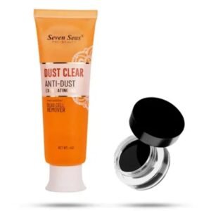 Seven Seas Dust Clear Anti-Dust Exfoliating Face Gel (45g) + Seven Seas Prime + Prep Makeup Base Primer | Pack of 2 Combo